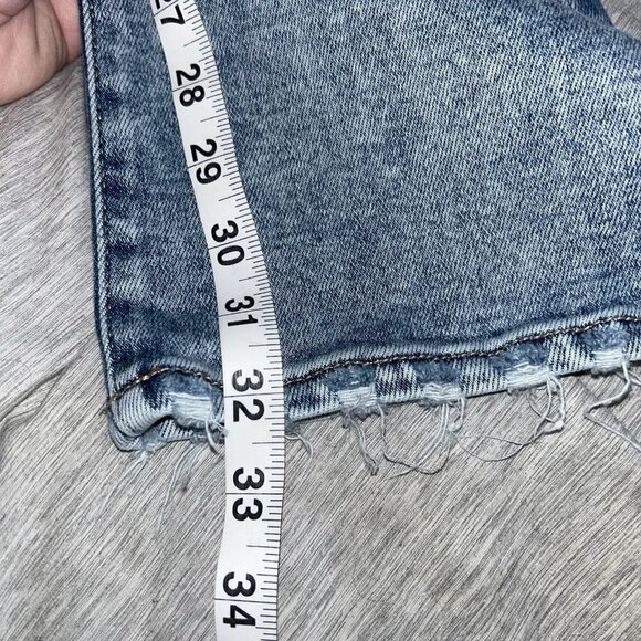 Buckle Black Light Blue Fit No 75 High Rise Shaping Distressed Bootcut Jeans 28 - Picture 11 of 11